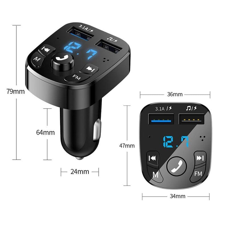 Transmissor de Som Bluetooth Automotivo